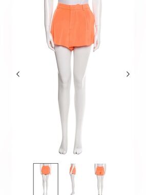 Ralph Lauren Black Label Pleated orange short. 100% silk